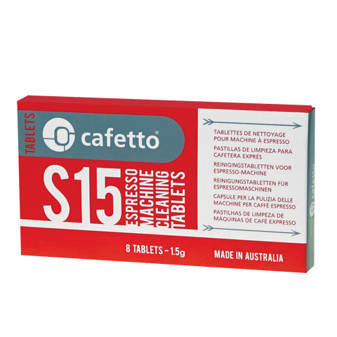 Cafetto S15 Espresso Machine Cleaning Tablets: 8 x 1.5g + FREE Sample