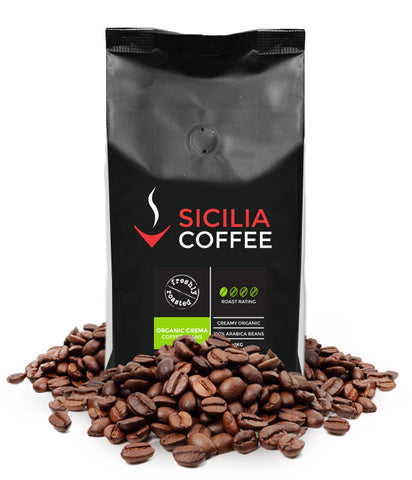 Fair-trade and certified organic arabica coffee beans