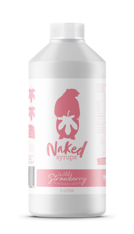 1L Naked Syrups Wild Strawberry Milkshake & Dessert Sauce (GF & VF)