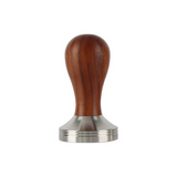 Wooden Handle Coffee Tamper – 58mm Stainless Steel Espresso Tamper for Baristas