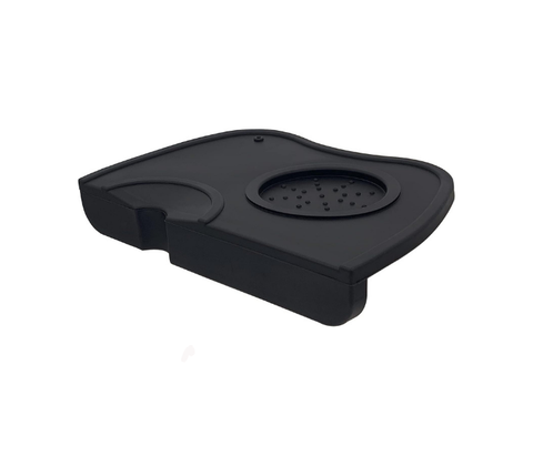 Coffee Tamper Mat – Silicone Anti-Slip Espresso Tamping Pad (Black)